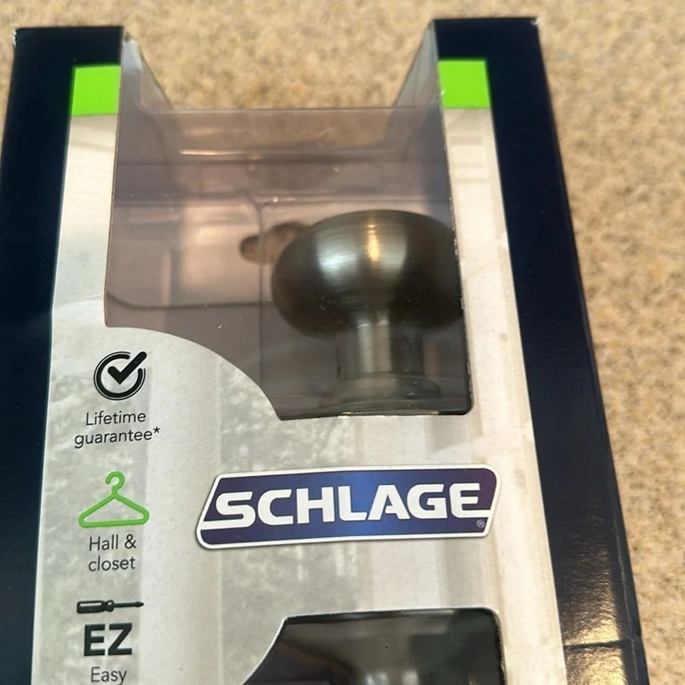 Schlage hall and closet door knob new